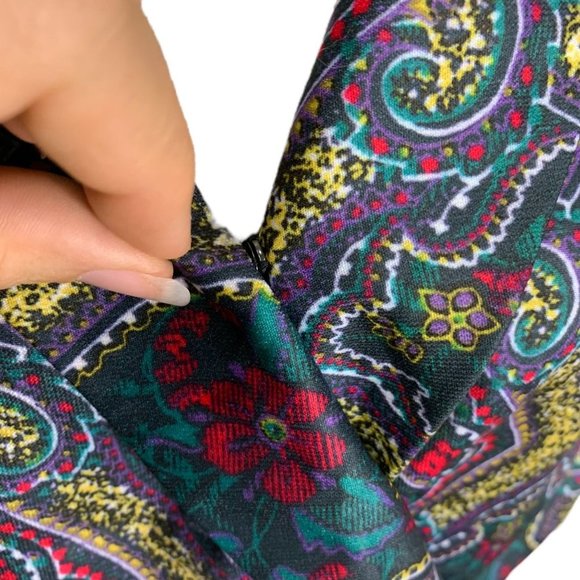 NWT I Madeline Clover Green Long Sleeve Wrap Button Sheath Dress Medium - Picture 7 of 15